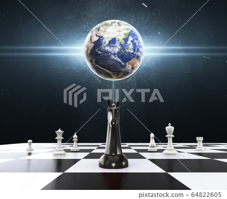 Leadership Concepts Illustrated A 3d Chess Board Game Render