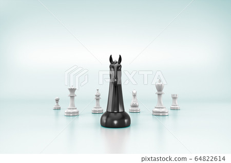 Leadership Concepts Illustrated A 3d Chess Board Game Render