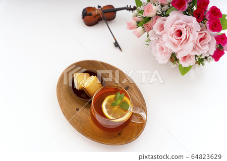 Lemon tea blissful moment image 64823629