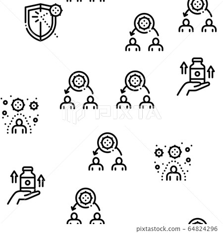 Immunity Human Seamless Pattern Vector Immunity Human Seamless Pattern Vector 64824296