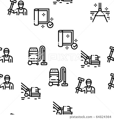 Carpet Cleaning Washing Seamless Pattern Vector Carpet Cleaning Washing Seamless Pattern Vector 64824364