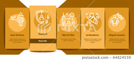 Immunity Onboarding Elements Icons Set Vector Immunity Onboarding Elements Icons Set Vector 64824539