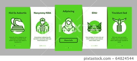 Malaysia National Onboarding Elements Icons Set Vector Malaysia National Onboarding Elements Icons Set Vector 64824544