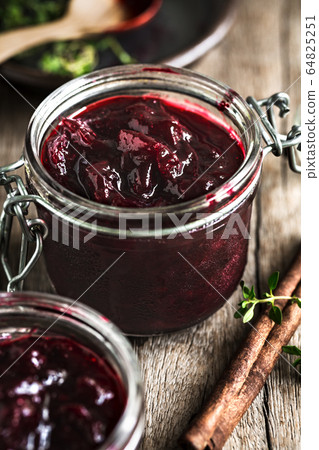 Homemade Roselle Jam with Cinnamon Homemade Roselle Jam with Cinnamon 64825251