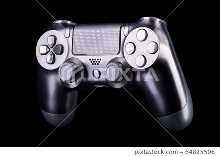 Black video game joystick gamepad isolated on a Black video game joystick gamepad isolated on a 64825506
