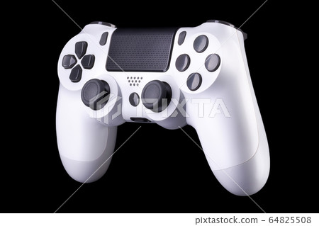 White video game joystick gamepad isolated on a White video game joystick gamepad isolated on a 64825508