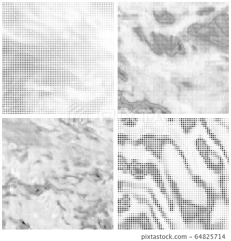 Halftone Pattern. Set of Dots. Dotted Texture on White Background. Overlay Grunge Template. Distress Linear Design. Halftone Pattern. Set of Dots. Dotted Texture on White Background. Overlay Grunge Template. Distress Linear Design. 64825714