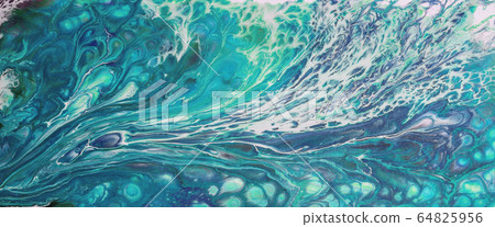 Original acrylic abstract painting in blues and Original acrylic abstract painting in blues and 64825956
