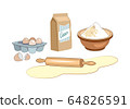 Ingredients for homemade bakery. 64826591