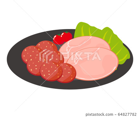 火腿配料加工食品薩拉米香腸 火腿配料加工食品薩拉米香腸 64827782