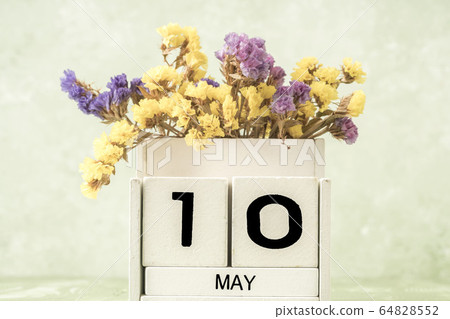 cube calendar for may on green background with cube calendar for may on green background with 64828552