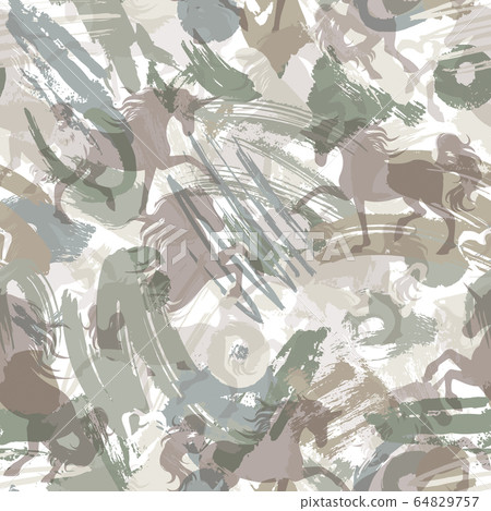 帶有觸摸感的軍用迷彩圖案 64829757