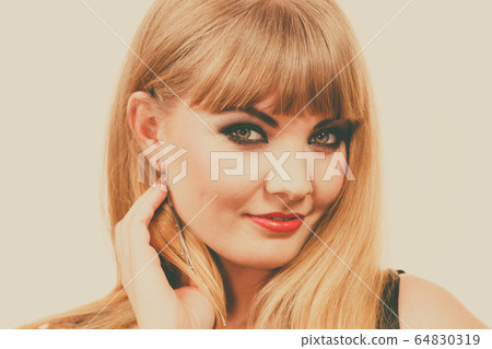 Woman elegant blonde lady portrait Woman elegant blonde lady portrait 64830319
