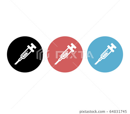 Set of injection icons / illustration / medical Set of injection icons / illustration / medical 64831745