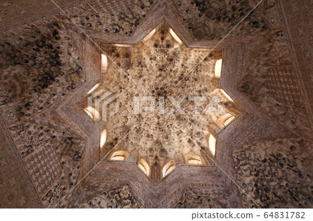 Ceiling of the Hall of the Abencerrajes, Granada, Ceiling of the Hall of the Abencerrajes, Granada, 64831782