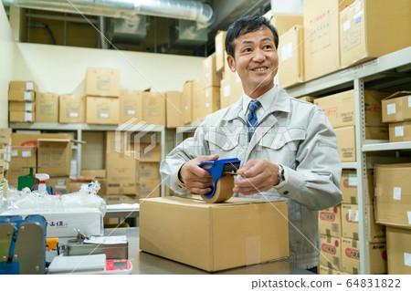 商人倉庫物流業務形象 64831822