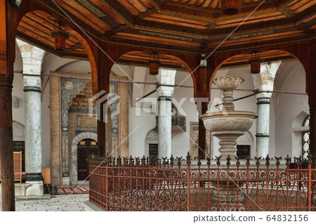 Mosque of Gazi Husrev-beg, Sarajevo, Bosnia and Mosque of Gazi Husrev-beg, Sarajevo, Bosnia and 64832156