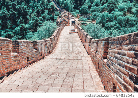 Stone staircase of Great Wall of China, section 64832542