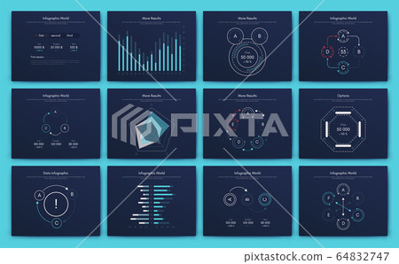 Big set of infographics elements. EPS10. Stock 64832747