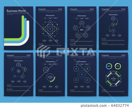 Modern infographic vector elements for business Modern infographic vector elements for business 64832774