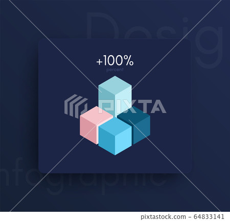 Vector graphic infographics. Template for creating Vector graphic infographics. Template for creating 64833141