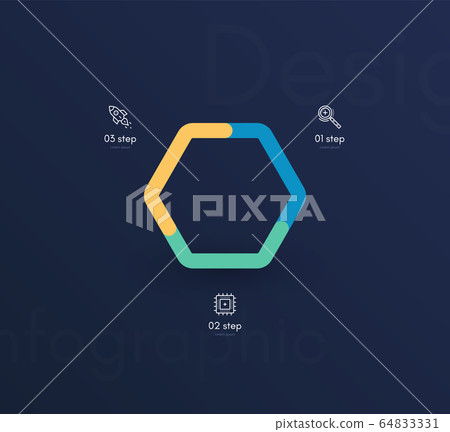Vector graphic infographics. Template for creating 64833331