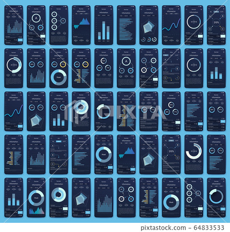 Modern infographic vector elements for business Modern infographic vector elements for business 64833533