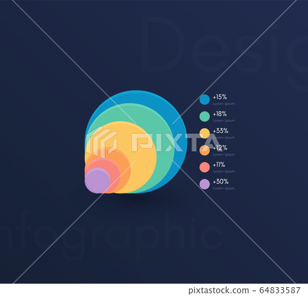 Vector graphic infographics. Template for creating 64833587