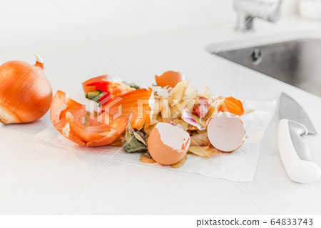 Organic cooking food waste ready to composting Organic cooking food waste ready to composting 64833743