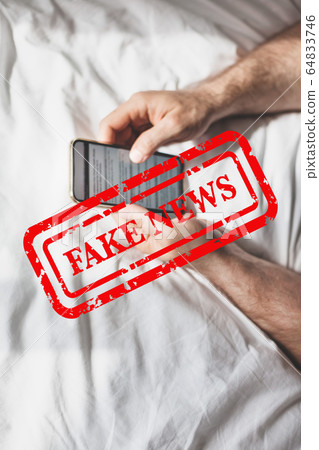 Fake news about coronavirus pandemic concept 64833746