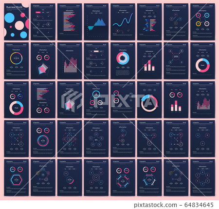 Modern infographic vector elements for business Modern infographic vector elements for business 64834645