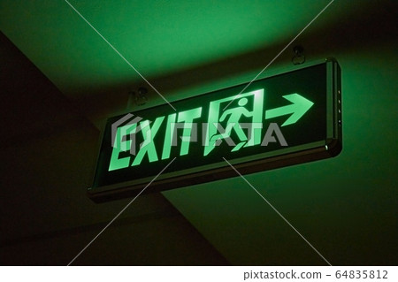 Emergency Exit Sign 64835812