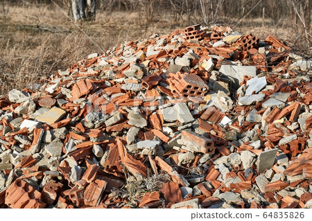 Debris pile closeup Debris pile closeup 64835826