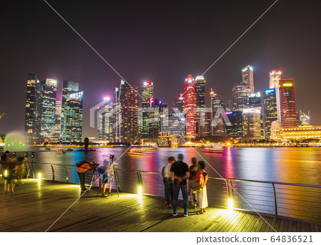 City Night View Singapore City Night View Singapore 64836521