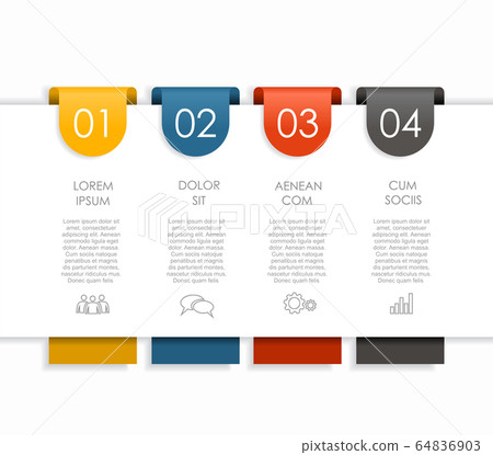 Infographic Design Template With Place For Your... - Stock Illustration ...