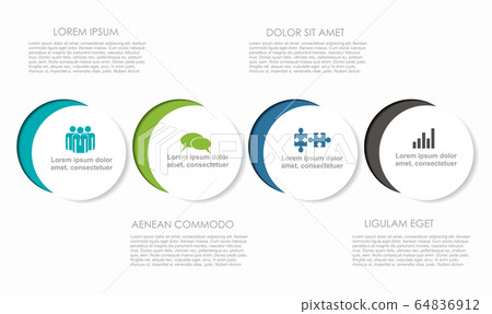 Infographic design template with place for your data. Vector illustration. 64836912