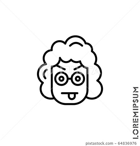Mocking teasing and angry girl, woman icon. showing tongue and frowning eyebrows Emoticon Icon Vector Illustration. Outline Style. Mocking teasing and angry girl, woman icon. showing tongue and frowning eyebrows Emoticon Icon Vector Illustration. Outline Style. 64836976