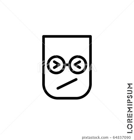Angry and Holding Temper Emoticon Icon Vector Illustration. Outline Style. Confounded Emoji (Emoticon) Icon / Vector - In Line / Stroke Design Angry and Holding Temper Emoticon Icon Vector Illustration. Outline Style. Confounded Emoji (Emoticon) Icon / Vector - In Line / Stroke Design 64837090