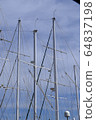Sailboat in Mediterranean Sea Coat. Turkey Fethiye 64837198