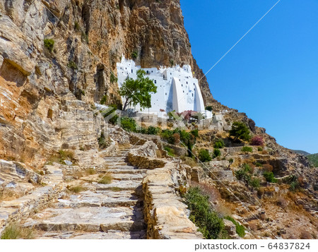 Hozoviotissa Monastery in Amorgos island, Hozoviotissa Monastery in Amorgos island, 64837824