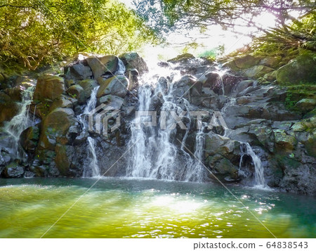 Vacoas waterfall, vallee des couleurs, Mauritius Vacoas waterfall, vallee des couleurs, Mauritius 64838543
