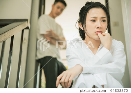 Couple couple family quarrel family trouble person material 64838870