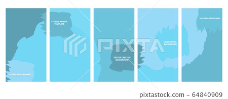 Social media banners. Set of banners for social media stories with grunge textures. Story templates for cover, flyer, brochure. Social media banners. Set of banners for social media stories with grunge textures. Story templates for cover, flyer, brochure. 64840909