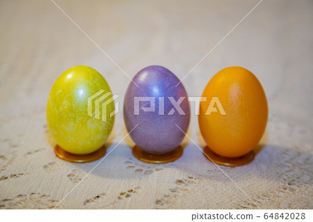 Colorful beautiful eggs for Orthodox Easter 64842028