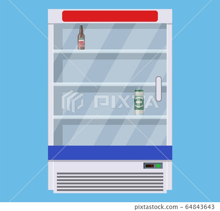 supermarket interior shelf 64843643