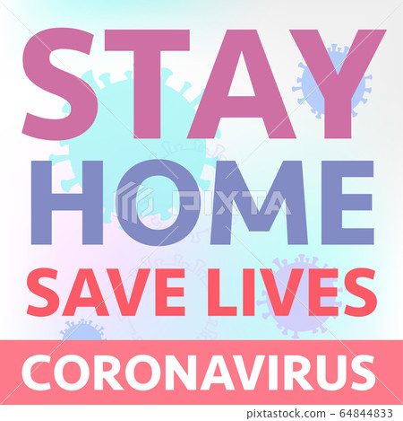 Stay home stay safe banner 64844833