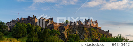 Afternoon sunny view of the Ediburgh Castle 64845442