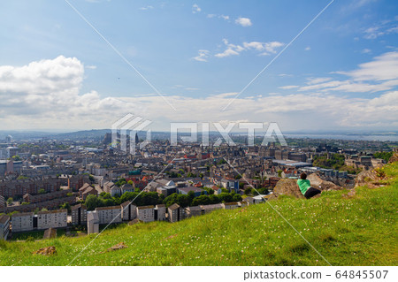 High angle view of the cityscape from Holyrood High angle view of the cityscape from Holyrood 64845507