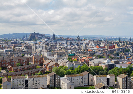 High angle view of the cityscape from Holyrood High angle view of the cityscape from Holyrood 64845546