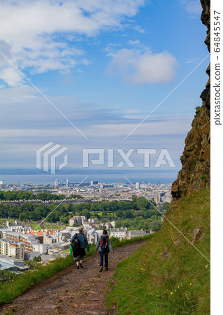 High angle view of the cityscape from Holyrood High angle view of the cityscape from Holyrood 64845547